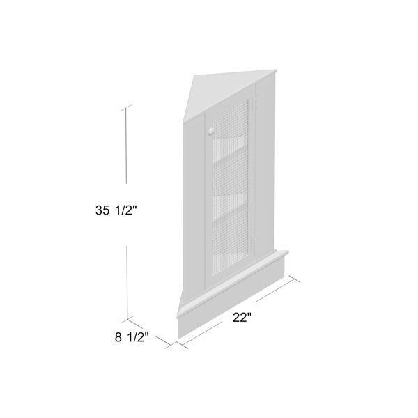 Musco corner display stand august grove discount